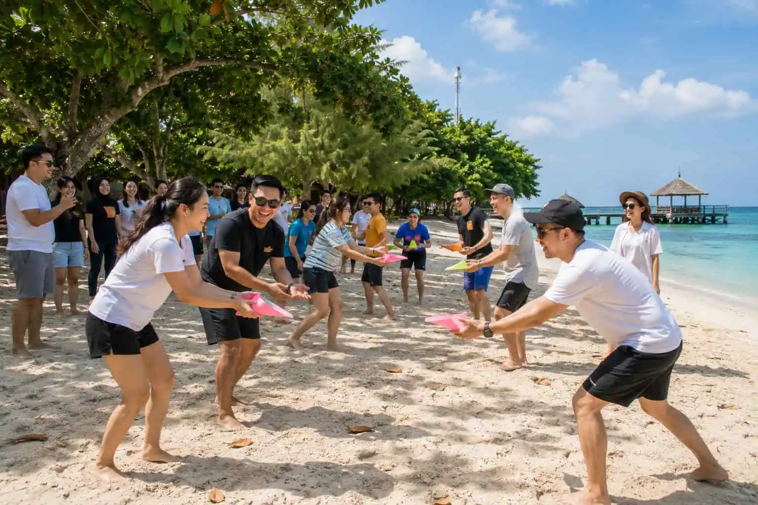 aktivitas outing kantor di Kepulauan Seribu
