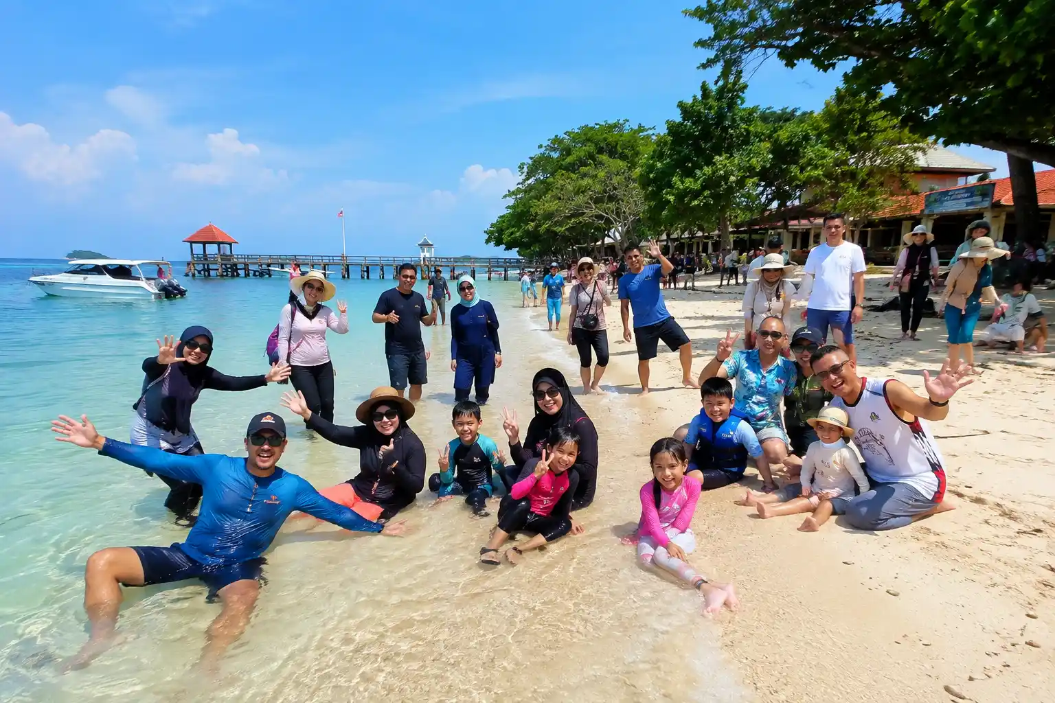 liburan rombongan di Kepulauan Seribu