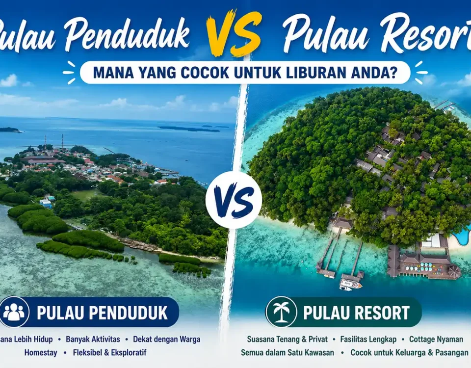 Pulau Penduduk vs Pulau Resort: