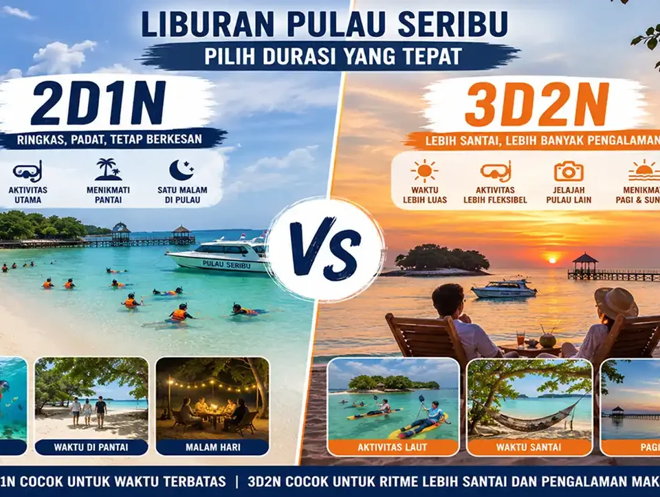Pulau Seribu 2D1N vs 3D2N, Pilih Durasi Mana? 13 Pulau Seribu 2D1N vs 3D2N