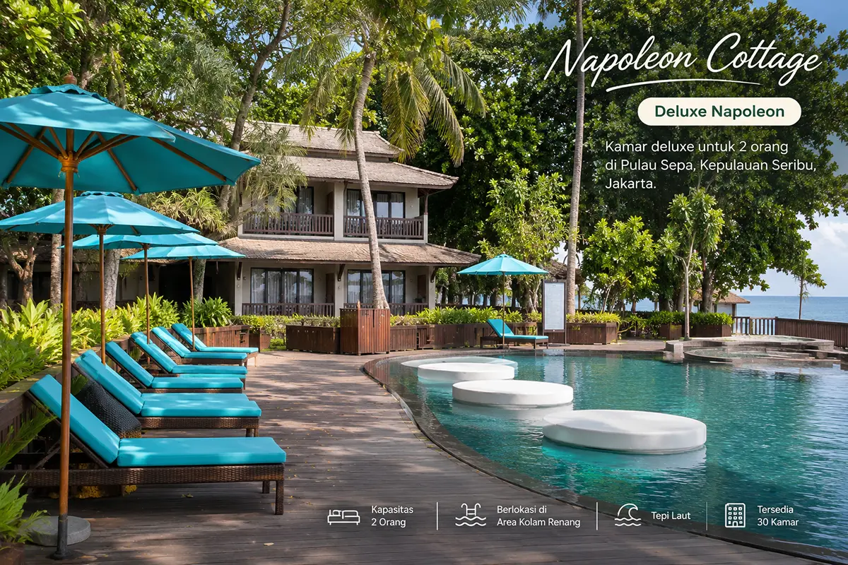 Kamar Napoleon Pulau Sepa: 7 Hal Penting dan Cocok untuk Siapa? 7 view penginapan napoleon pulau sepa