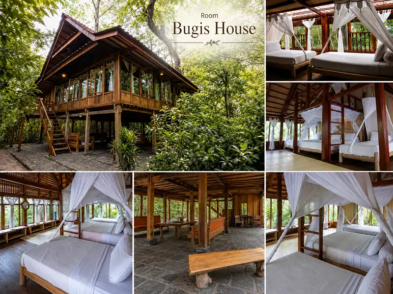 Bugis House Pulau Macan untuk keluarga dan kelompok kecil