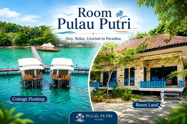 Floating Room Pulau Putri Resort di Kepulauan Seribu