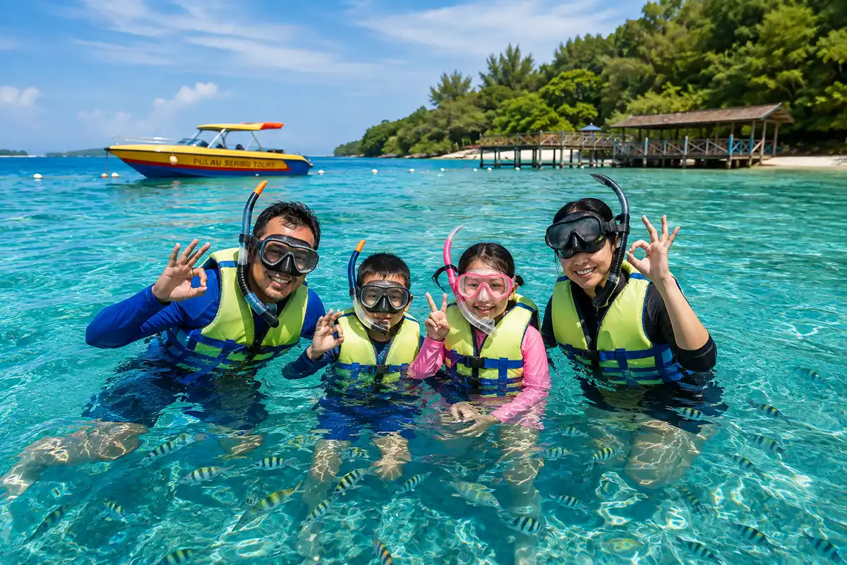 aktivitas wisata keluarga di Kepulauan Seribu