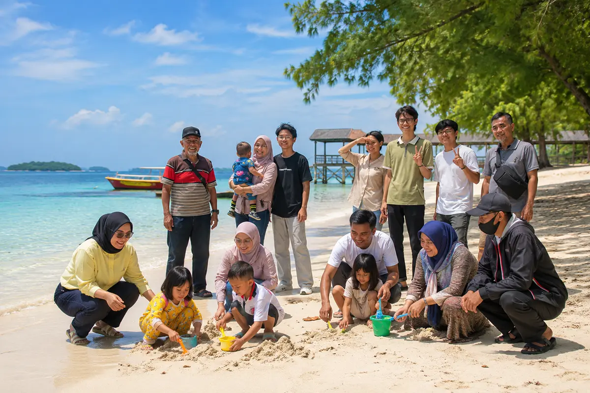 liburan keluarga bersama anak di Kepulauan Seribu